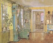 Antechamber in the Artist's Home (nn02), Gerhard Munthe